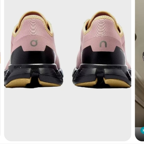 Dusty Pink Low-Top Sneakers with Chunky Black Sole - Picture 2 of 5